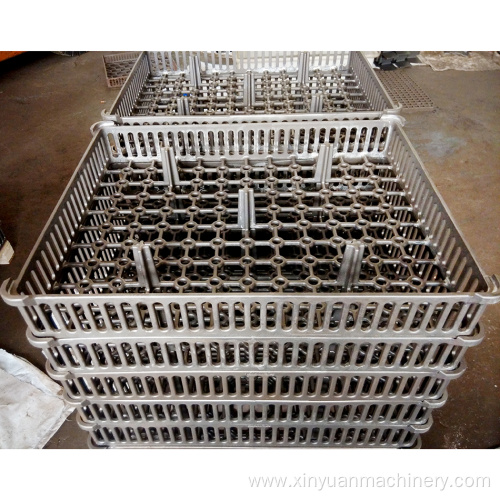 Continuous furnace heat treatment basket